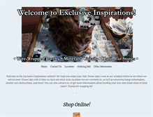 Tablet Screenshot of exclusiveinspirations.com